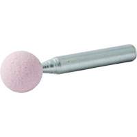 Vitrified Bond Mounted Point, B121, Aluminum Oxide, 1/2" Dia., 1/2" L, 80 Grit Absolute Business Supply