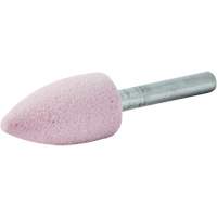 Vitrified Bond Mounted Point, A12, Aluminum Oxide, 11/16" Dia., 1-1/4" L, 80 Grit Absolute Business Supply