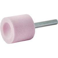 Vitrified Bond Mounted Point, A38, Aluminum Oxide, 1" Dia., 1" L, 80 Grit Absolute Business Supply