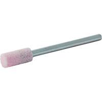 Vitrified Bond Mounted Point, W163, Aluminum Oxide, 1/4" Dia., 1/2" L, 80 Grit Absolute Business Supply