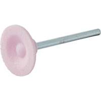 Vitrified Bond Mounted Point, B81, Aluminum Oxide, 3/4" Dia., 3/16" L, 80 Grit Absolute Business Supply