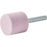 Vitrified Bond Mounted Point, W220, Aluminum Oxide, 1" Dia., 1" L, 80 Grit Absolute Business Supply