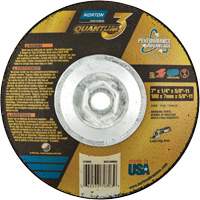 Quantum3 SG Saucer Wheel, 7" x 1/4", 5/8"-11 Arbor, Ceramic Alumina, Type 28 Absolute Business Supply