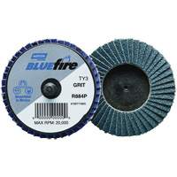 BlueFire&reg; R884P Plastic Flat Mini Flap Disc, 2" x Type 27, P60 Grit, Zirconia Alumina Absolute Business Supply