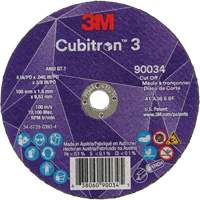 Cubitron 3 Cut-Off Wheel, 4" x 0.045", 3/8" Arbor, Type T1, Ceramic, 21000 RPM Absolute Business Supply