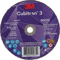 Meule &agrave; tronçonner Cubitron 3, 4" x 1/8", Arbre de 3/8", Type T1, C&eacute;ramique, 21000 Tr/min Absolute Business Supply