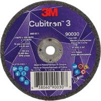 Cubitron 3 Cut-Off Wheel, 3" x 0.035", 1/4" Arbor, Type T1, Ceramic, 21000 RPM Absolute Business Supply