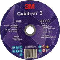 Cubitron 3 Cut-Off Wheel, 7" x 0.09", 7/8" Arbor, Type T27, Ceramic, 8500 RPM Absolute Business Supply