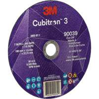 Cubitron 3 Cut-Off Wheel, 7" x 0.09", 7/8" Arbor, Type T27, Ceramic, 8500 RPM Absolute Business Supply