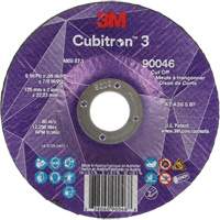 Cubitron 3 Cut-Off Wheel, 5" x 0.09", 7/8" Arbor, Type T27, Ceramic, 12250 RPM Absolute Business Supply