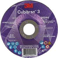 Cubitron 3 Cut-Off Wheel, 4-1/2" x 1/8", 7/8" Arbor, Type T27, Ceramic, 13300 RPM Absolute Business Supply