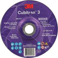 Meule &agrave; tronçonner Cubitron 3, 6" x 0,045", Arbre de 7/8", Type T27, C&eacute;ramique, 10 200 Tr/min Absolute Business Supply