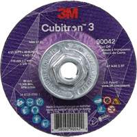 Cubitron 3 Cut-Off Wheel, 4-1/2" x 0.09", 5/8"-11 Arbor, Type T27, Ceramic, 13300 RPM Absolute Business Supply