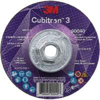 Cubitron 3 Cut-Off Wheel, 4-1/2" x 0.045", 5/8"-11 Arbor, Type T27, Ceramic, 13300 RPM Absolute Business Supply
