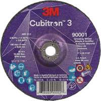 Cubitron 3 Depressed Centre Grinding Wheel, 4" x 1/4", 3/8" Arbor, Ceramic, Type T27 Absolute Business Supply