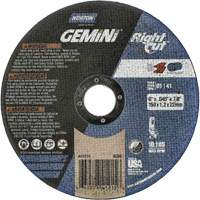 Gemini RightCut Right Angle Cut-Off Wheel, 6" x 0.045", 7/8" Arbor, Type 01/41, Aluminum Oxide, 10185 RPM Absolute Business Supply