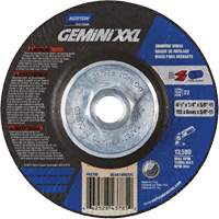 Meule XXL Gemini, 4-1/2" x 1/4", Arbre 5/8"-11, Oxyde d'aluminium, Type 27 Absolute Business Supply