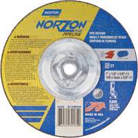Meule &agrave; tronçonner &agrave; angle droit NorZon Plus SGZ, 7" x 1/8", Arbre de 5/8"-11, Type 27/42, C&eacute;ramique d'alumine, 8600 Tr/min Absolute Business Supply