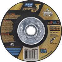 Meule Quantum3 SG, 4-1/2" x 1/4", Arbre 5/8"-11, C&eacute;ramique d'alumine, Type 27 Absolute Business Supply