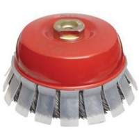 Brosse-boisseau &agrave; fils nou&eacute;s avec protecteur, 2-3/4" dia. x 5/8"-11 arbre Absolute Business Supply