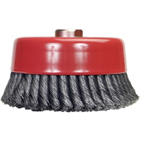 Brosse-boisseau &agrave; fils nou&eacute;s, 6" dia. x 5/8"-11 arbre Absolute Business Supply