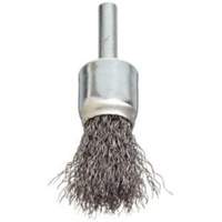 Brosse &agrave; fils cr&ecirc;p&eacute;s avec moyeu, 3/4", Fils 0,006", Tige 1/4" Absolute Business Supply