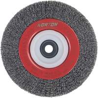 Roue d'&eacute;tabli sertie, 6" dia., Fils 0,014", Arbre 1/2"-2 Absolute Business Supply
