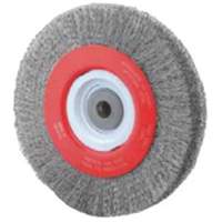 Roue d'&eacute;tabli sertie, 8" dia., Fils 0,014", Arbre 1/2"-2 Absolute Business Supply