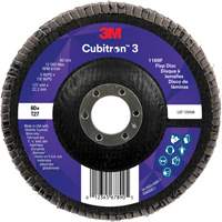 Disque &agrave; lamelles plate 1169F Cubitron 3, 5" x 7/8", Type T27, Grain 60+, C&eacute;ramique Absolute Business Supply