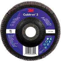 Disque &agrave; lamelles conique 1169F Cubitron 3, 5" x 7/8", Type T29, Grain 80+, C&eacute;ramique Absolute Business Supply