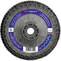 Disque &agrave; lamelles conique 1169F Cubitron 3 &agrave; changement rapide, 5" x 5/8"-11, Type T29, Grain 40+, C&eacute;ramique Absolute Business Supply