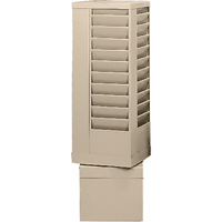 Literature Storage Racks, Rotating, 44 Slots, Steel, 14-1/8" W x 14-1/8" D x 48-1/2" H Absolute Business Supply