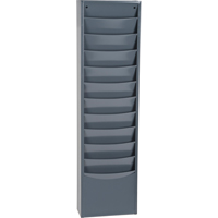 Literature Storage Racks, Stationary, 11 Slots, Steel, 9-3/4" W x 4-1/8" D x 36" H Absolute Business Supply