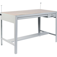 Precision Drafting Table Base, 56-3/8" W x Grey Absolute Business Supply