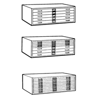 Classeurs en acier pour plans, 5 Tiroirs, 40-3/8" la x 29-3/8" p x 16-1/2" h Absolute Business Supply