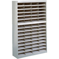 Heavy-duty Literature Organizers, Stationary, 60 Slots, Steel, 37-1/2" W x 12-3/4" D x 60" H Absolute Business Supply