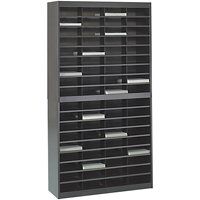 Heavy-duty Literature Organizers, Stationary, 72 Slots, Steel, 37-1/2" W x 12-3/4" D x 71" H Absolute Business Supply