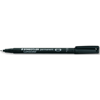 Marqueurs permanents Lumocolor, Noir, Pointe Fin Absolute Business Supply