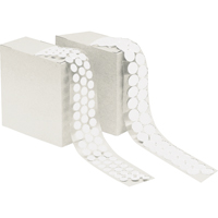 Attache en rondelle, Crochet, 1/2" dia., Adh&eacute;sif, Blanc Absolute Business Supply