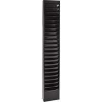 Literature Storage Racks, Stationary, 23 Slots, Steel, 9-3/4" W x 4-1/8" D x 65-1/2" H Absolute Business Supply