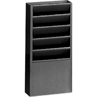 Literature Storage Racks, Stationary, 5 Slots, Steel, 9-3/4" W x 4-1/8" D x 21" H Absolute Business Supply