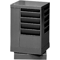 Literature Storage Racks, Rotating, 20 Slots, Steel, 14-1/8" W x 14-1/8" D x 21-1/4" H Absolute Business Supply