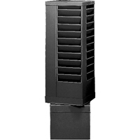 Literature Storage Racks, Rotating, 44 Slots, Steel, 14-1/8" W x 14-1/8" D x 48-1/2" H Absolute Business Supply