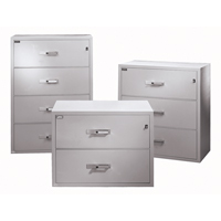 Fire Resistant Filing Cabinets, Steel, 4 Drawers, 38-3/4" W x 23-1/2" D x 55" H, Black Absolute Business Supply