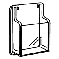 Literature Displays, Wall Mount, 9 Slots, Plastic, 30" W x 2" D x 36-7/8" H Absolute Business Supply