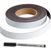 Write-On Magnetic Label, Magnetic, 600" L x 1" W Absolute Business Supply