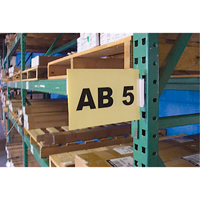 Ensembles d'&eacute;tiquettes pour all&eacute;es d'entrep&ocirc;t &agrave; fixation par pression Slip 'N Stik, 11" x 8-1/2", Plastique Absolute Business Supply