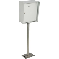 Boîtes de collection, Fixation Socle, 21" x 12-7/8", Aluminium Absolute Business Supply
