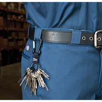 Porte-cl&eacute;s &agrave; mousqueton, M&eacute;tal en alliage de zinc, C&acirc;ble 4-1/2", Fixation Mousqueton Absolute Business Supply