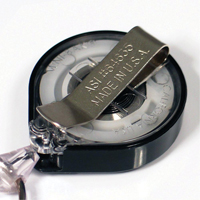 Porte-insignes r&eacute;tractables pour carte d'identit&eacute; Mini-Bak, Plastique, C&acirc;ble 36", Fixation Agrafe de ceinture Absolute Business Supply